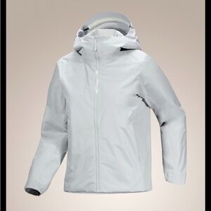 Arc’teryx Light Gray Hooded Jacket winter coat